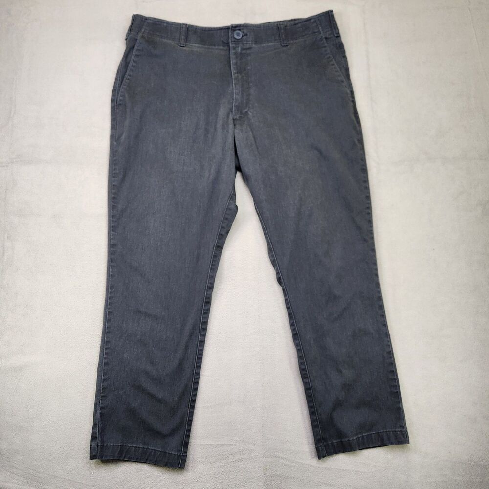 Lee Extreme Comfort MVP Pants Men's 38x28 Navy Relaxed Performance Stretch Chino